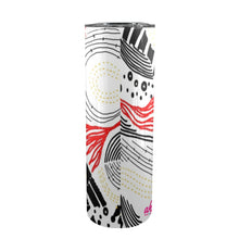 Load image into Gallery viewer, Cut &amp; Paste 20oz Tall Skinny Tumbler with Lid and Straw