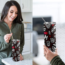Load image into Gallery viewer, Artfulmations - 20oz Tall Skinny Tumbler with Lid and Straw