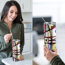 Load image into Gallery viewer, GEO 20oz Tall Skinny Tumbler with Lid and Straw