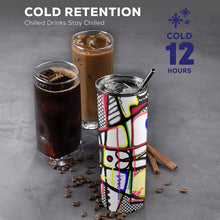 Load image into Gallery viewer, GEO 20oz Tall Skinny Tumbler with Lid and Straw