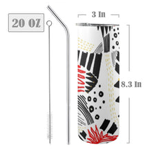 Load image into Gallery viewer, Cut &amp; Paste 20oz Tall Skinny Tumbler with Lid and Straw