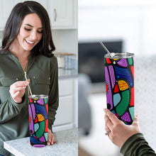 Load image into Gallery viewer, Good Vibes 20oz Tall Skinny Tumbler with Lid and Straw