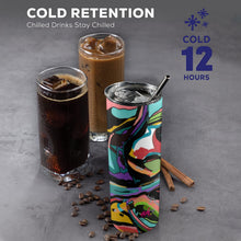 Load image into Gallery viewer, Dreamy Nights 20oz Tall Skinny Tumbler with Lid and Straw