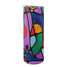 Load image into Gallery viewer, Good Vibes 20oz Tall Skinny Tumbler with Lid and Straw