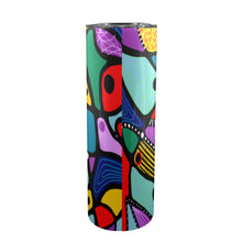 Load image into Gallery viewer, Good Vibes 20oz Tall Skinny Tumbler with Lid and Straw