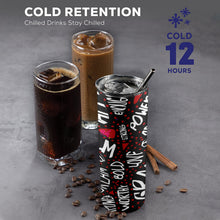 Load image into Gallery viewer, Artfulmations - 20oz Tall Skinny Tumbler with Lid and Straw