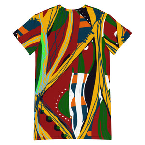 ARTFUL-CENTRIC Oversized T-shirt dress