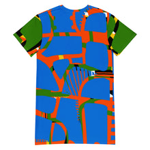 Load image into Gallery viewer, ELECTRIC HUES - Oversized T-shirt dress