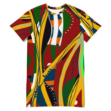 Load image into Gallery viewer, ARTFUL-CENTRIC Oversized T-shirt dress