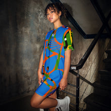 Load image into Gallery viewer, ELECTRIC HUES - Oversized T-shirt dress