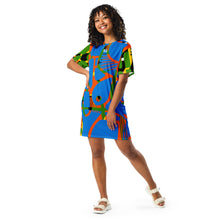 Load image into Gallery viewer, ELECTRIC HUES - Oversized T-shirt dress