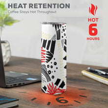 Load image into Gallery viewer, Cut &amp; Paste 20oz Tall Skinny Tumbler with Lid and Straw
