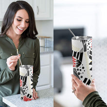 Load image into Gallery viewer, Cut &amp; Paste 20oz Tall Skinny Tumbler with Lid and Straw