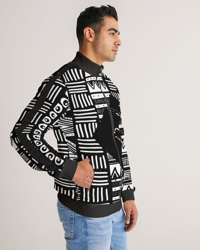 TO THE PEOPLE Men's Stripe-Sleeve Track Jacket