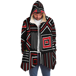 MARKED HARMONY Plush Hooded Fleece Cardigan