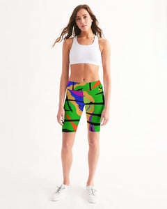 MY GREEN VIBRATION Women's Biker Shorts