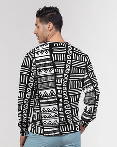 ABSTRACT IN BLACK & WHITE Men's/Unisex Classic French Terry Crewneck Pullover