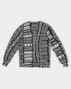 ABSTRACT IN BLACK & WHITE Men's/Unisex Classic French Terry Crewneck Pullover