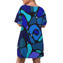 Load image into Gallery viewer, ARTFUL WATERS Women&#39;s Drop-Shoulder Tunic w/ Biker Shorts (Plus Size)