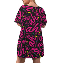 Load image into Gallery viewer, ARTFUL HUES CO. Women&#39;s Drop-Shoulder Tunic w/ Biker Shorts (Plus Size)