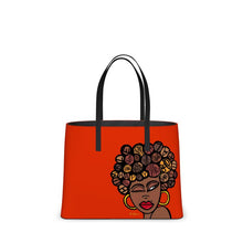 Load image into Gallery viewer, The Winking Lady Zipper-less Leather Tote Bag