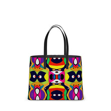 Load image into Gallery viewer, Mirage of Amethyst Zipper-less Leather Tote Bag