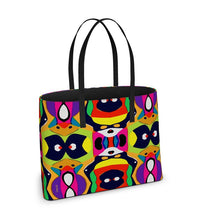 Load image into Gallery viewer, Mirage of Amethyst Zipper-less Leather Tote Bag