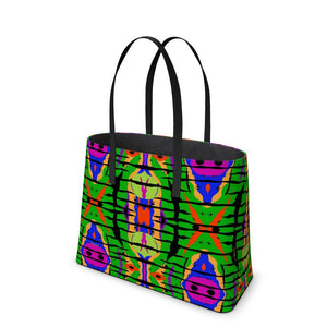 Jamaica Jamaica Zipper-less Leather Tote Bag