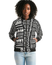 Load image into Gallery viewer, ABSTRACT IN BLACK &amp; WHITE Women&#39;s Bomber Jacket