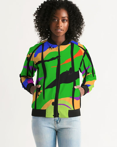 MY GREEN VIBRATION Women's Bomber Jacket