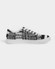 Load image into Gallery viewer, ABSTRACT IN BLACK &amp; WHITE Men&#39;s Leather Sneaker