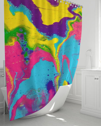 LIQUID POUR Shower Curtain 72