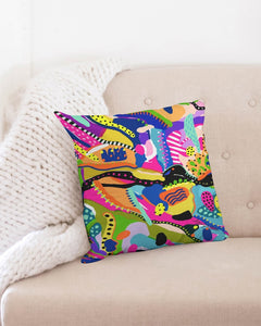 JOYFUL NOISE Throw Pillowcase 18"x18"