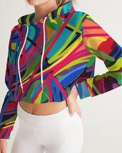 Load image into Gallery viewer, PARADISE IN COLOR Women&#39;s Cropped Hoodie