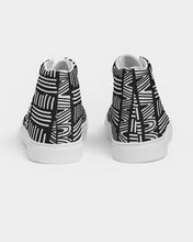 Load image into Gallery viewer, ABSTRACT IN BLACK &amp; WHITE Women&#39;s Hightop Canvas Shoe