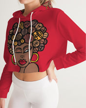 Load image into Gallery viewer, &quot;THE WINKING LADY&quot; Women&#39;s Cropped Hoodie