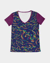 Load image into Gallery viewer, GYE NYAME - EXCEPT FOR GOD Women&#39;s V-Neck Tee