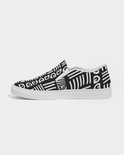 Load image into Gallery viewer, ABSTRACT IN BLACK &amp; WHITE Women&#39;s Slip-On Canvas Shoe