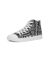 Load image into Gallery viewer, ABSTRACT IN BLACK &amp; WHITE Women&#39;s Hightop Canvas Shoe