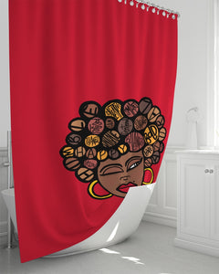 "THE WINKING LADY" Shower Curtain 72"x72"