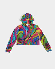 Load image into Gallery viewer, PARADISE IN COLOR Women&#39;s Cropped Hoodie