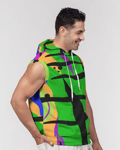 MY GREEN VIBRATION Men's/Unisex Premium Heavyweight Sleeveless Hoodie