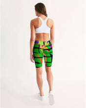 Load image into Gallery viewer, MY GREEN VIBRATION Women&#39;s Biker Shorts