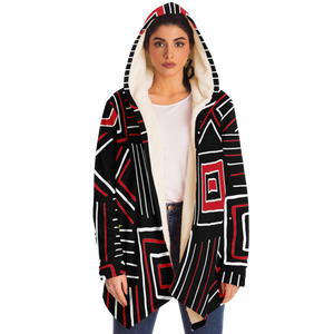 MARKED HARMONY Plush Hooded Fleece Cardigan