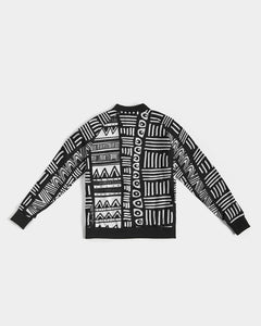 ABSTRACT IN BLACK & WHITE Women's Bomber Jacket