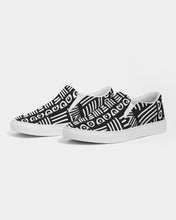 Load image into Gallery viewer, ABSTRACT IN BLACK &amp; WHITE Women&#39;s Slip-On Canvas Shoe