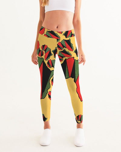 THE REAL RBG: RED BLACK & GREEN Women's Leggings