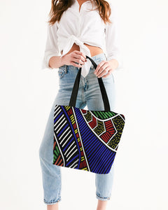 Tribal Vibe Canvas Zip Tote