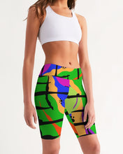 Load image into Gallery viewer, MY GREEN VIBRATION Women&#39;s Biker Shorts