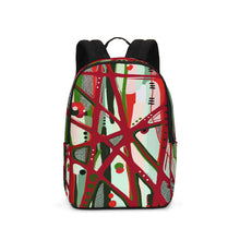 Load image into Gallery viewer, RED BLACK &amp; GREEN - YOU KNOW WHAT IT MEAN Large Backpack